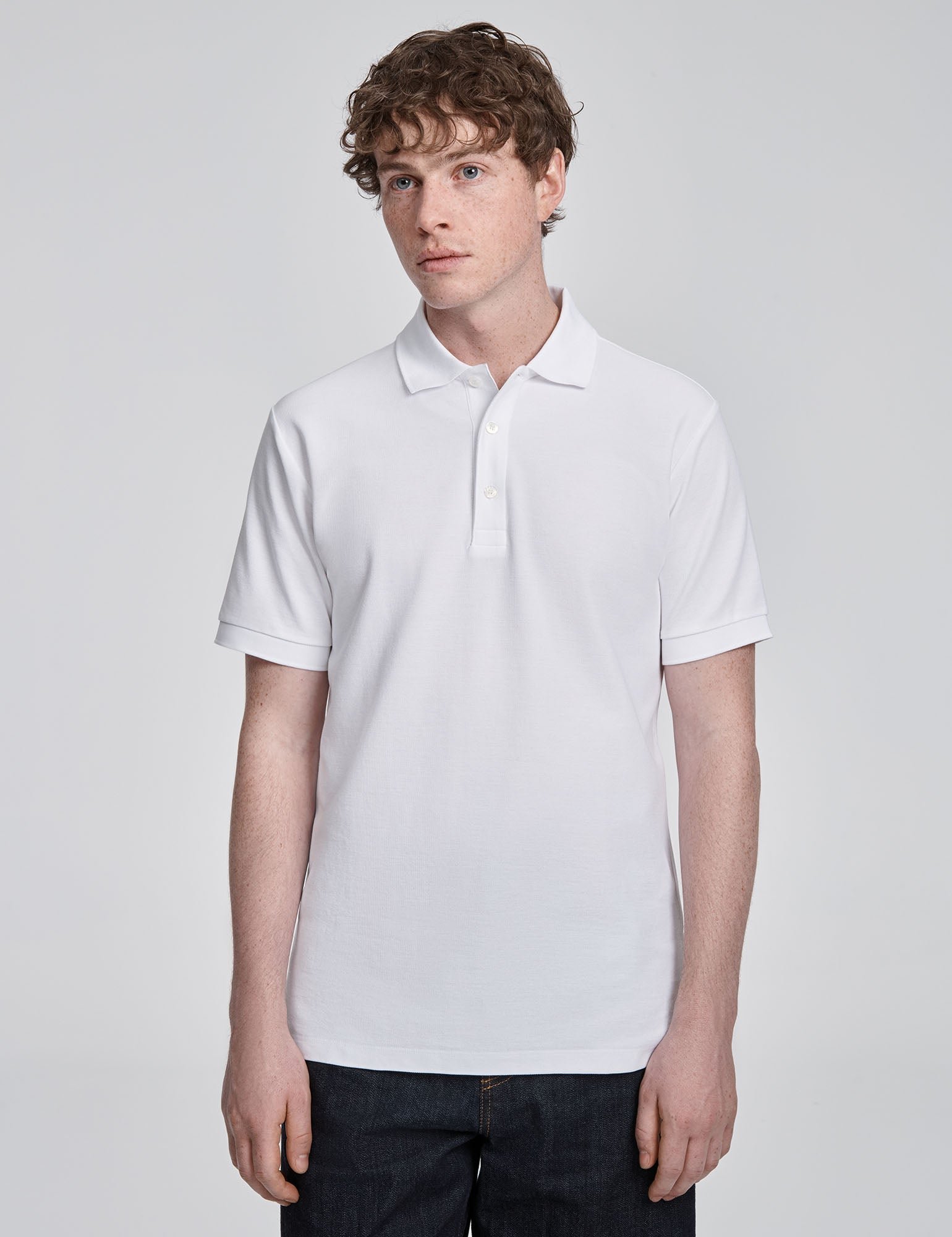 Handvaerk Pima Cotton Polo - White