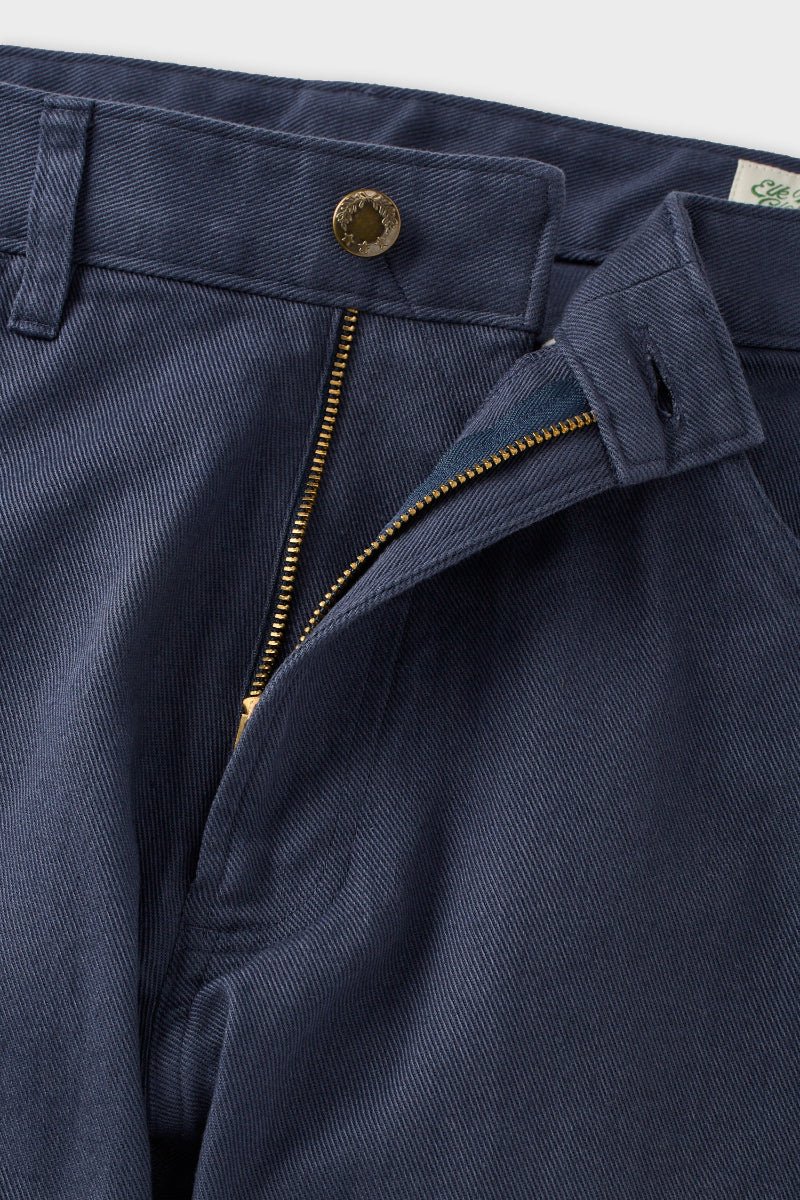 Athletic Straight Fit Japanese Cotton Twill 5-Pocket Pants In Denim