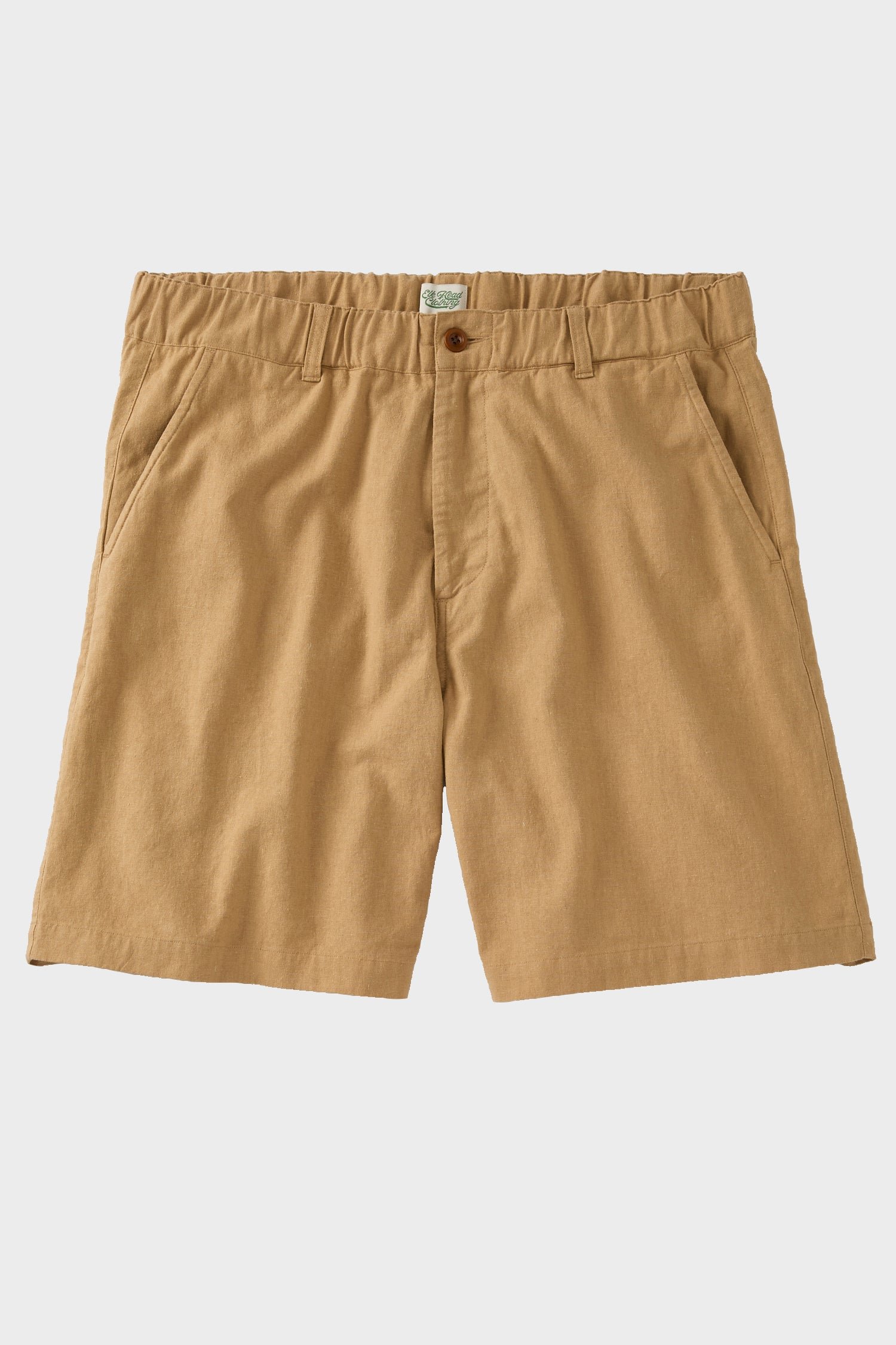 Tan Cotton Linen Field Shorts
