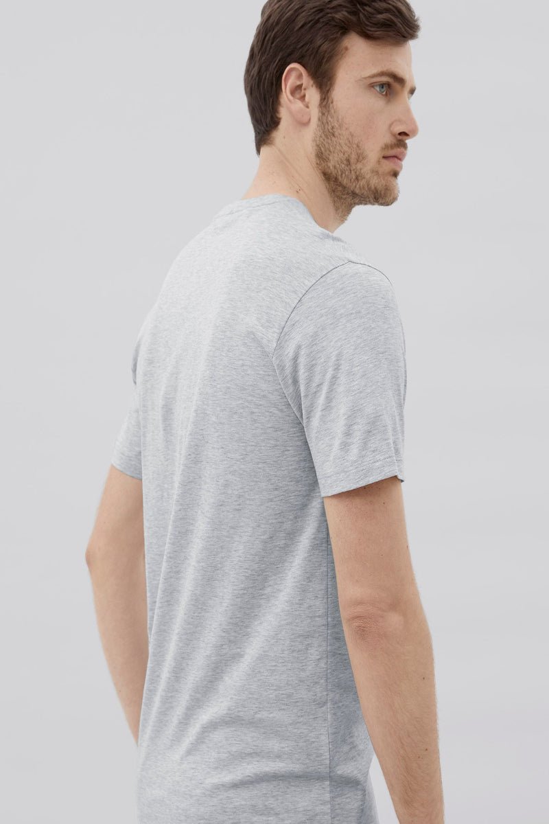 Handvaerk - Pima Cotton Classic Crewneck Tee - Grey