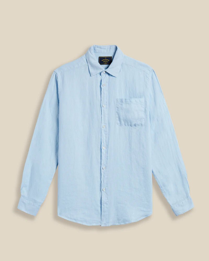 portguese flannel - sky blue linen